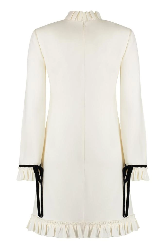 Valentino Valentino Ruffled Mock Neck Mini Dress 1
