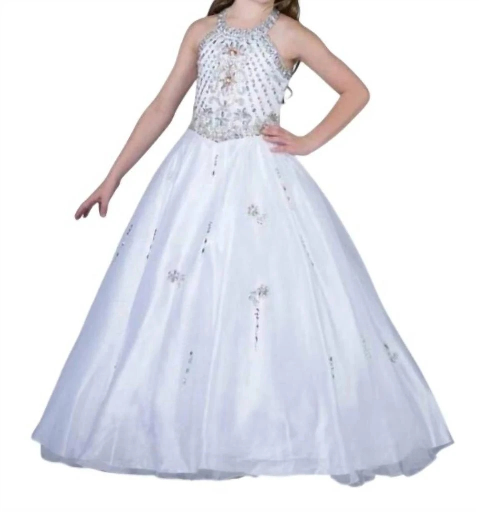 Little Rosie Little Rosie - Girl
s Glitz Long National Pageant Dress