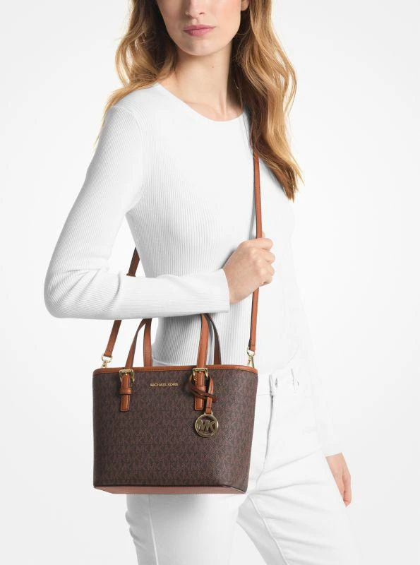 Michael Kors Jet Set Travel Extra-Small Logo Top-Zip Tote Bag 4