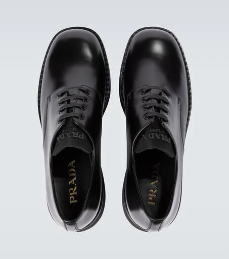 Prada Leather platform Derby shoes 4