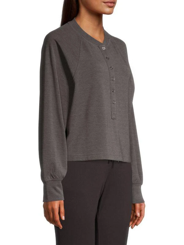 Elie Tahari Raglan-Sleeve Henley Top 3