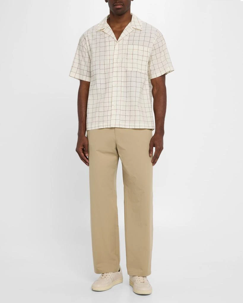 FRAME Men's Grid-Print Camp Shirt 2