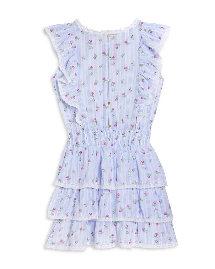 LOVESHACKFANCY Girls' Decker Tiered Ruffled Mini Dress - Big Kid 2