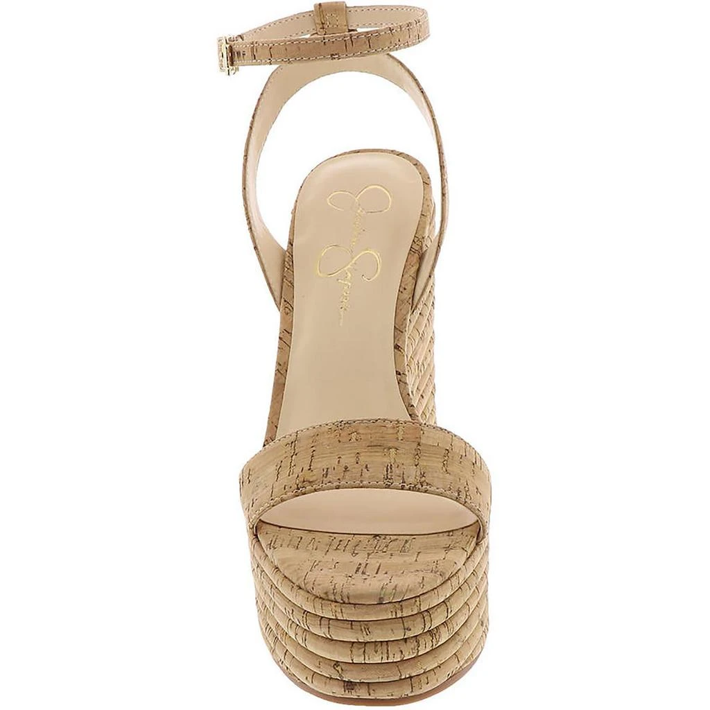 Jessica Simpson Womens Cork Ankle Strap Wedge Sandals 3