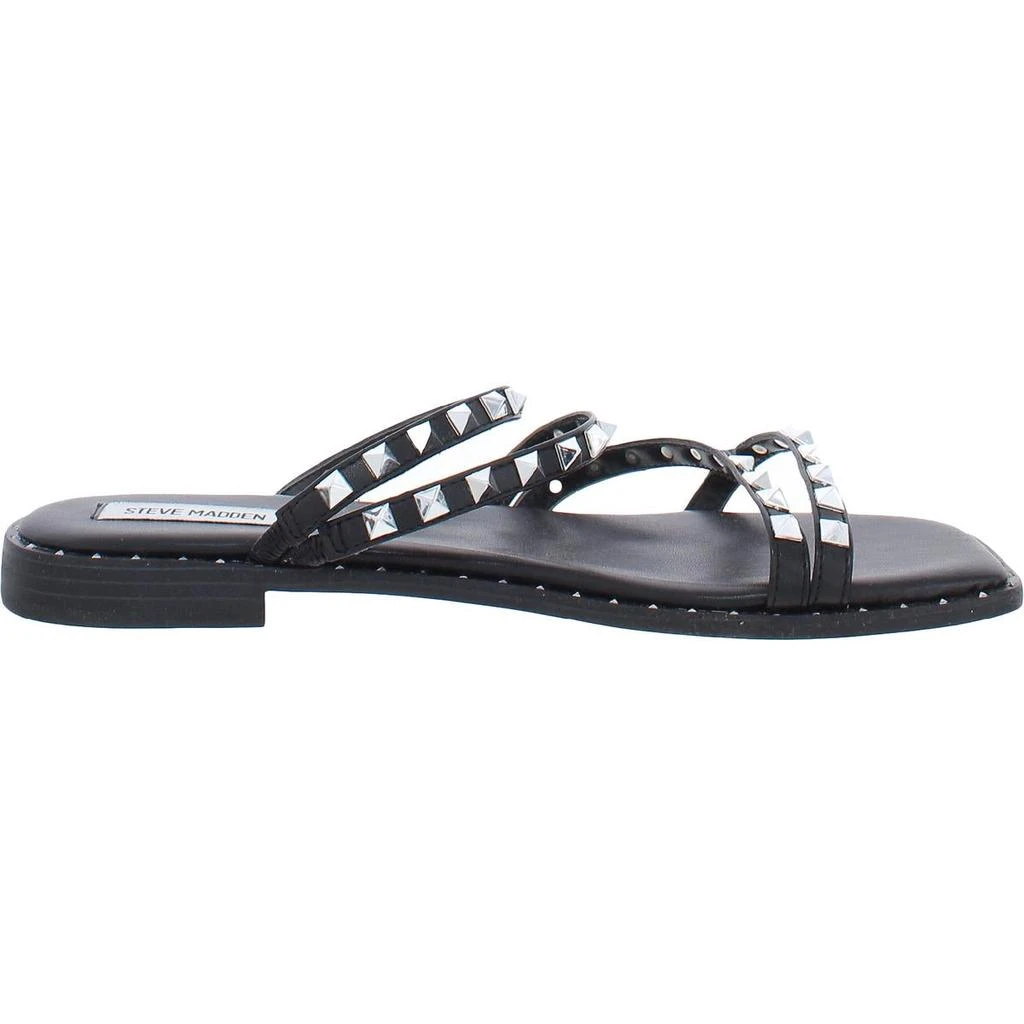Steve Madden Skyler Womens Square Toe Slip On Flat Sandals 2