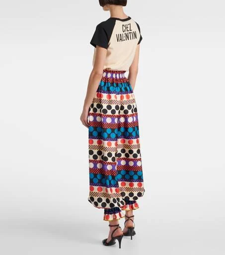 Valentino Printed silk culottes 3
