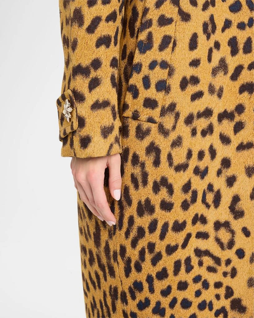 Zimmermann Crush Leopard Jacquard Barrel Coat 6
