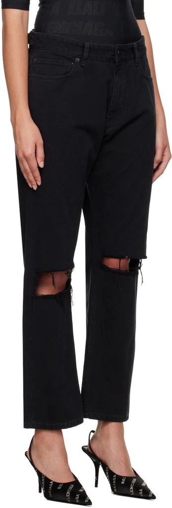 Balenciaga Black Buckle Jeans 2