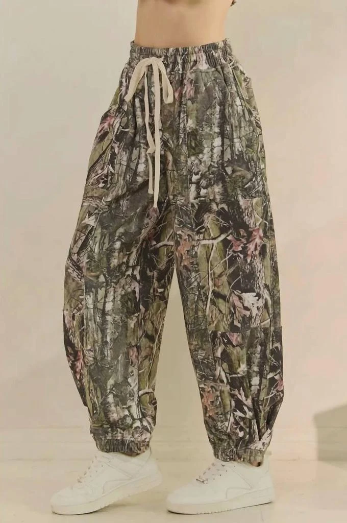 Veveret Veveret - Camo Printed French Terry Pant 2
