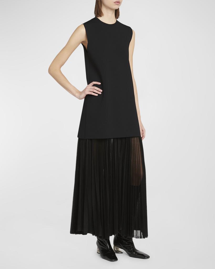 オールインワン・サロペット Jil Sander Black Layered Midi Dress Jil Sander(ジルサンダー) オールインワン・サロペット