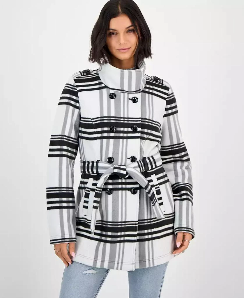 BCX Juniors
Plaid Micro-Fleece Belted Jacket