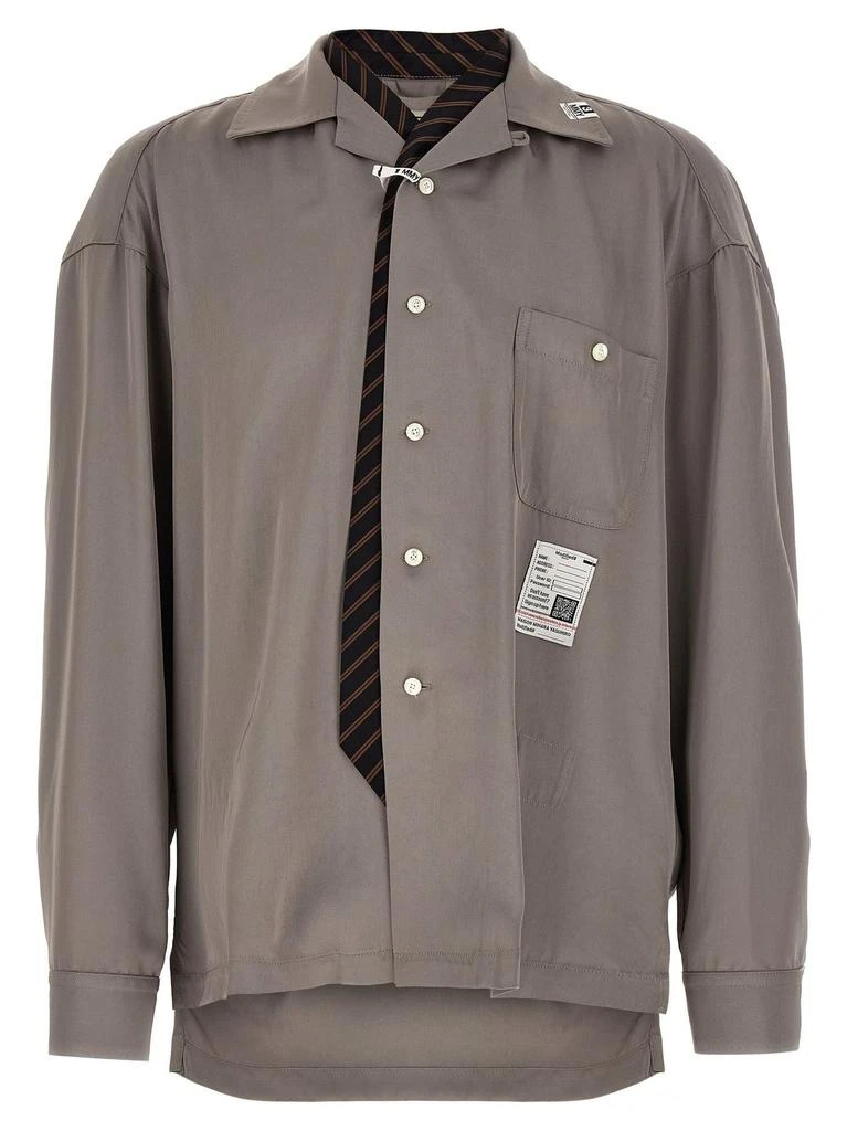 Maison MIHARA YASUHIRO Maison Mihara Yasuhiro Tie Combined Oversized Shirt