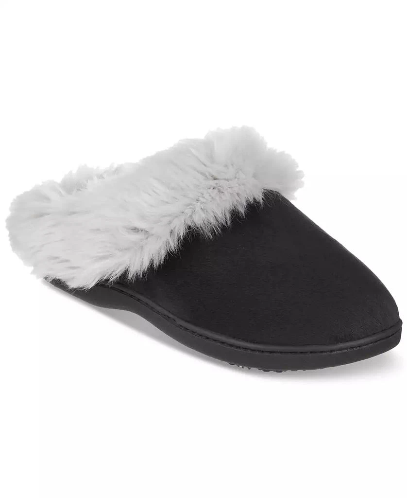 Isotoner Signature Women's Velour Valerie Comfort Hoodback Slippers 5