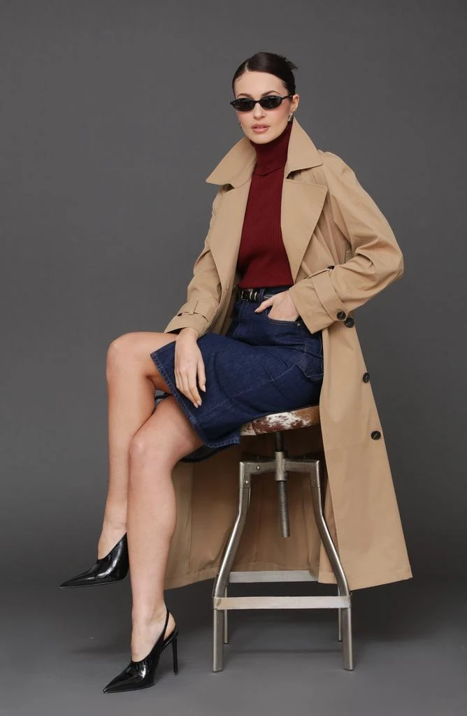 Avec Les Filles Oversize Lightweight Trench Coat 2