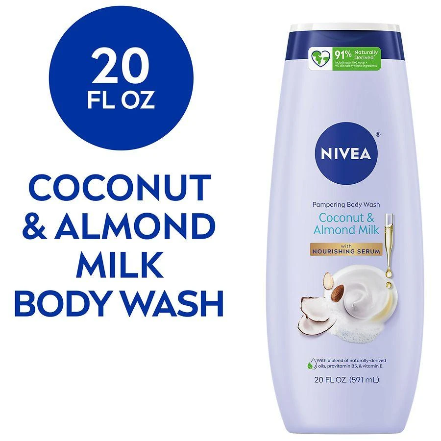 Nivea Pampering Body Wash Coconut and Almond Milk 3