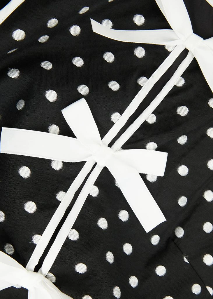 Sister Jane Isles polka dot-jacquard woven mini dress 5