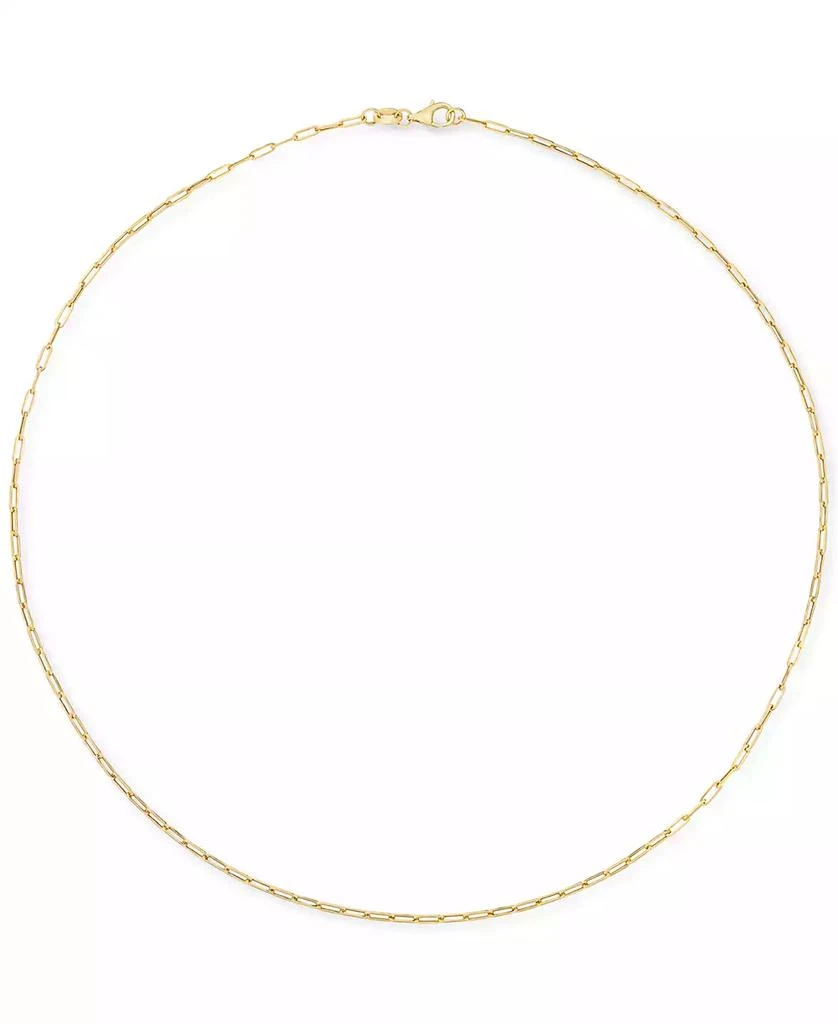 Macy's Paperclip Link 20" Chain Necklace in 14k Gold 3