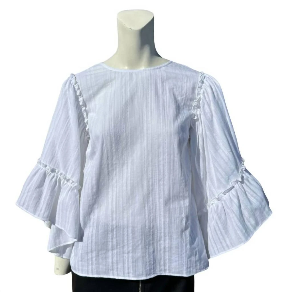 English Factory English Factory - Ruffle Sleeve Top 1