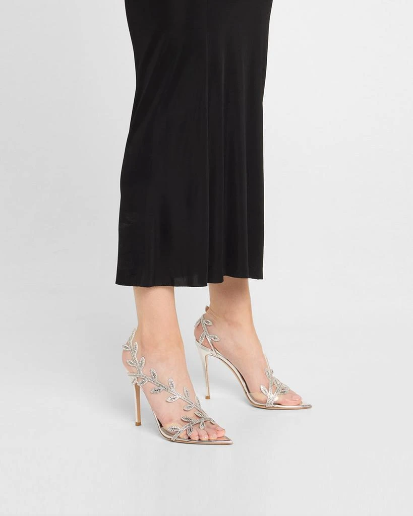 Gianvito Rossi Crystal Branch Slingback Cocktail Sandals 2