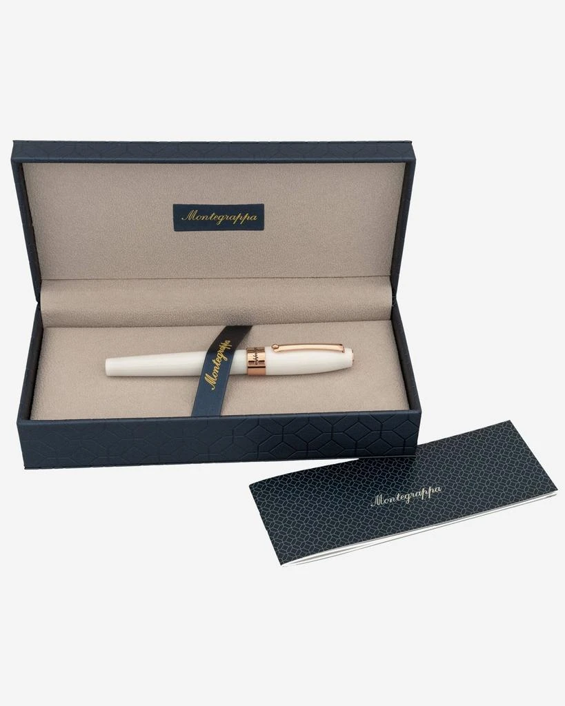 Montegrappa Montegrappa Fortuna White with Rose Trim Rollerball Pen ISFORRRH 3