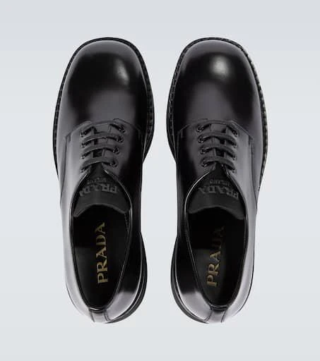 Prada Leather platform Derby shoes 4