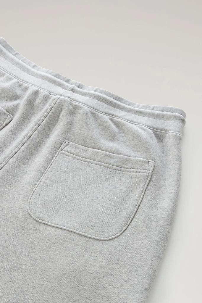 Woolrich Sweatpants in Brushed Cotton Fleece - Men - Gray 4