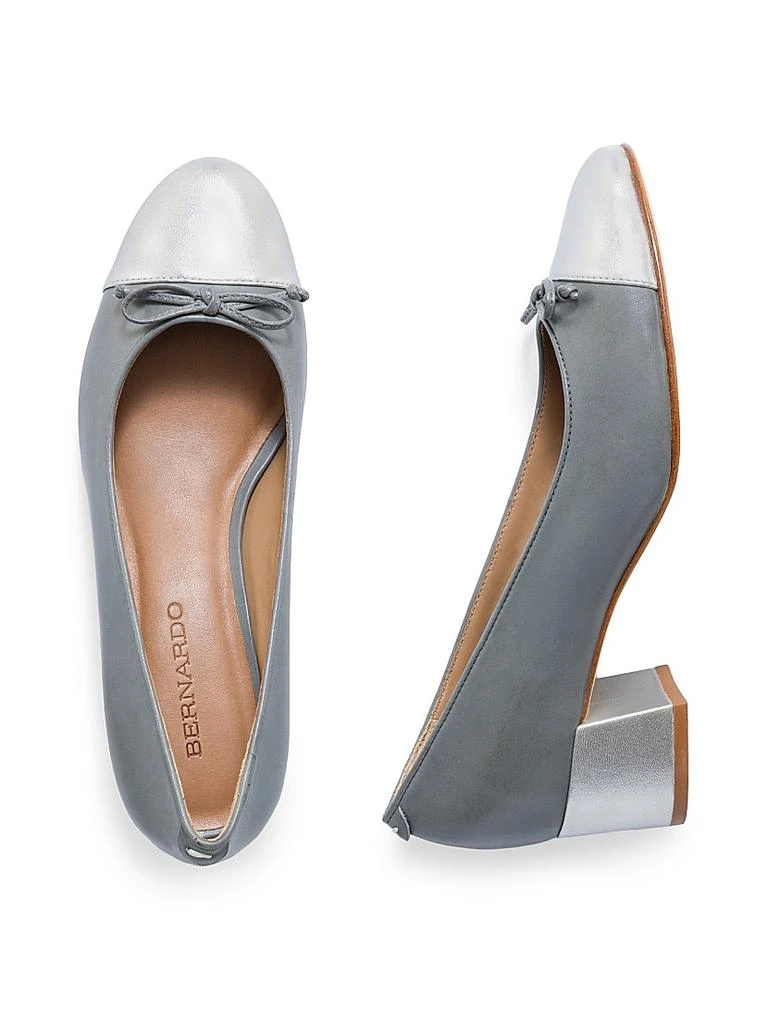 Bernardo Marisol Leather Cap-Toe Pumps 8