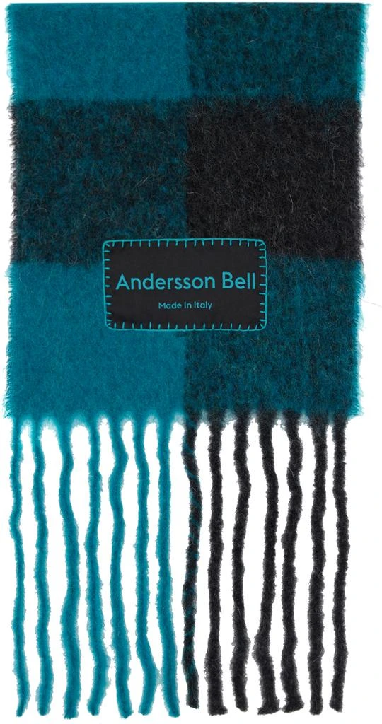 ANDERSSON BELL Blue & Black Billy Scarf 1