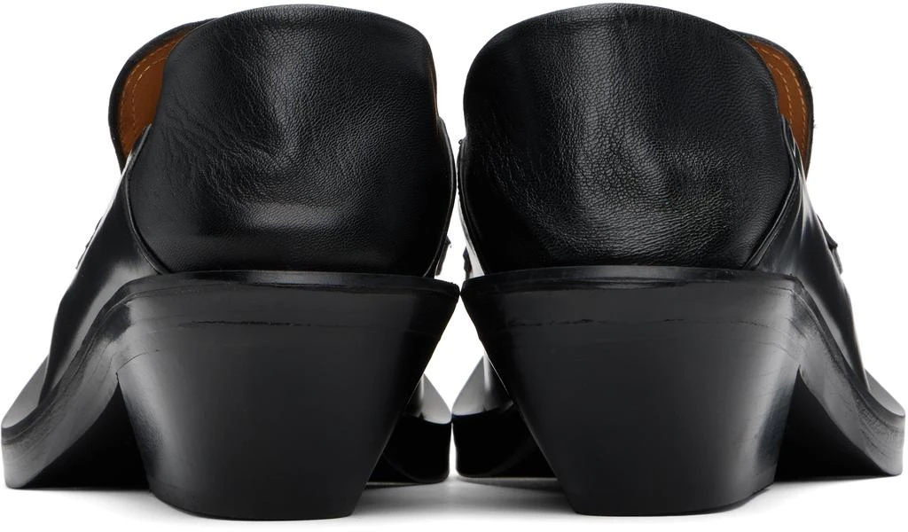 EGONLAB Black Spike Loafers 2