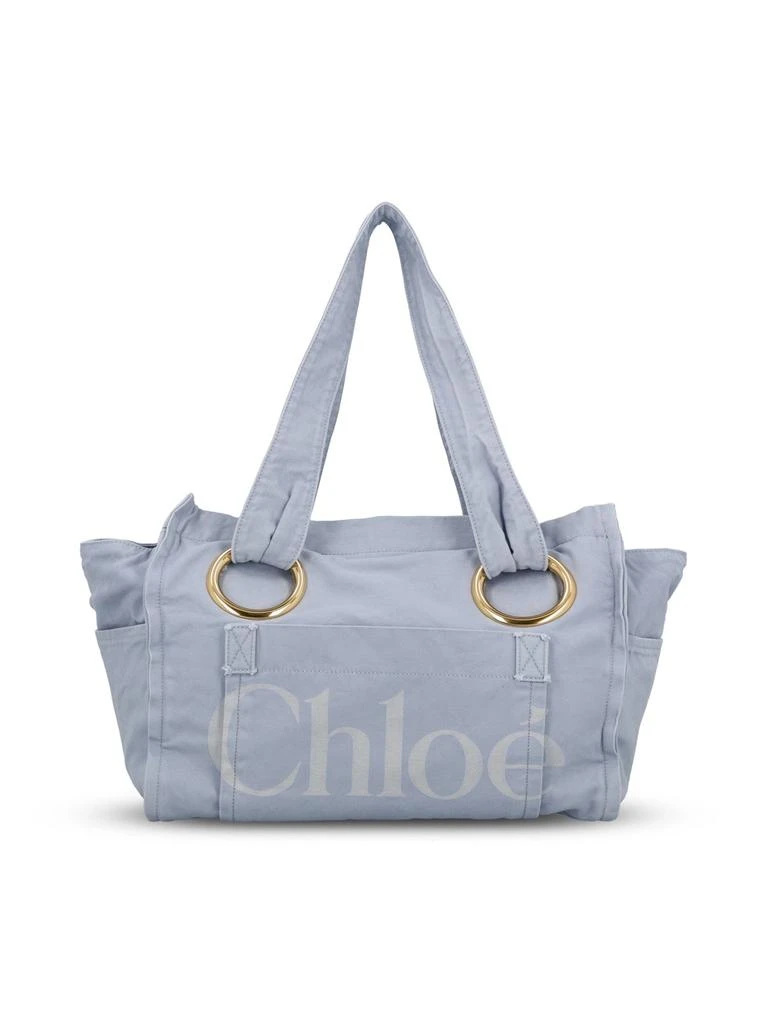Chloé Chloé Logo Printed Tote Bag 1