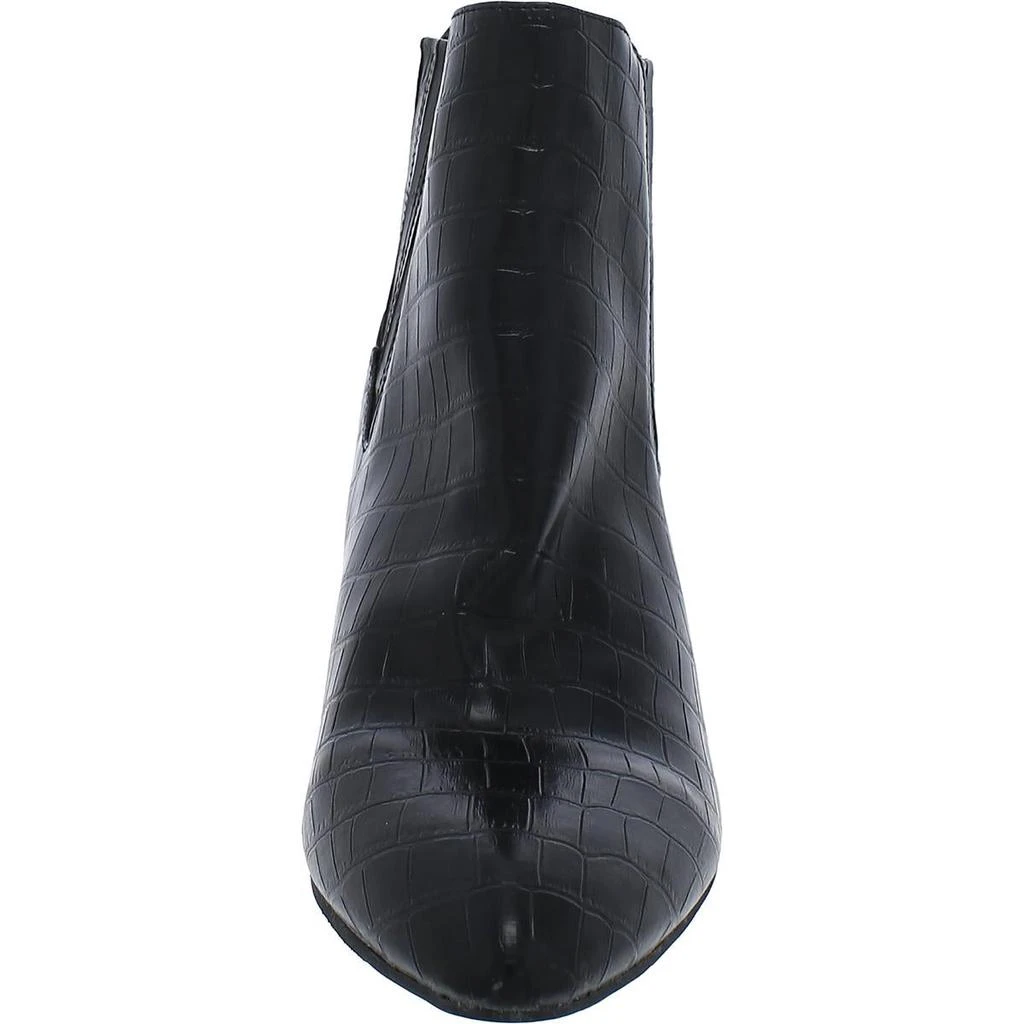 Report William Womens Snake Print Slip On Wedge Boots 3
