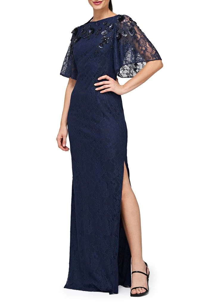 JS Collections Kalani Embellished Lace Gown 3
