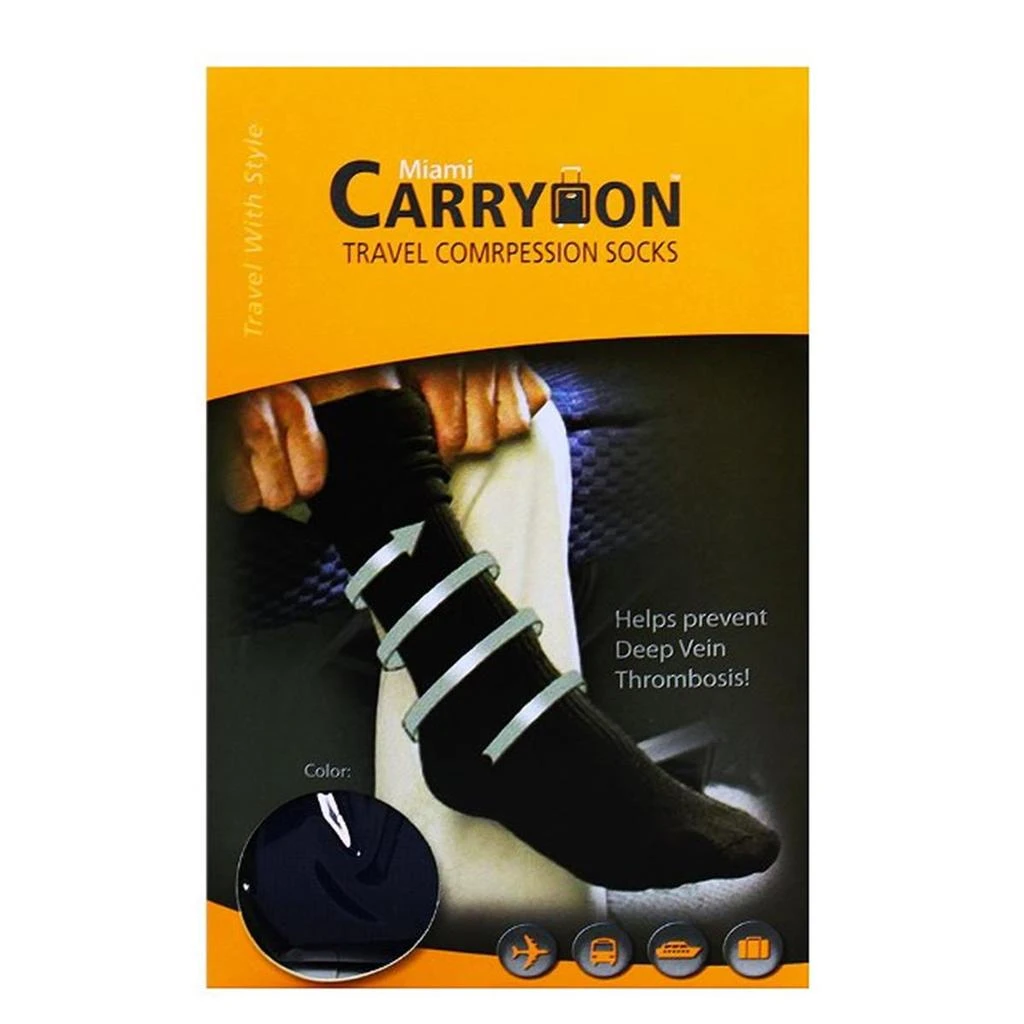 Naftali Inc Naftali TLSC001BL DVD Flight Socks- 19.5 X 42 Cm. - Blue