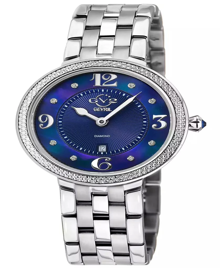 Gevril Women's Verona Silver-Tone Stainless Steel Watch 37mm 1