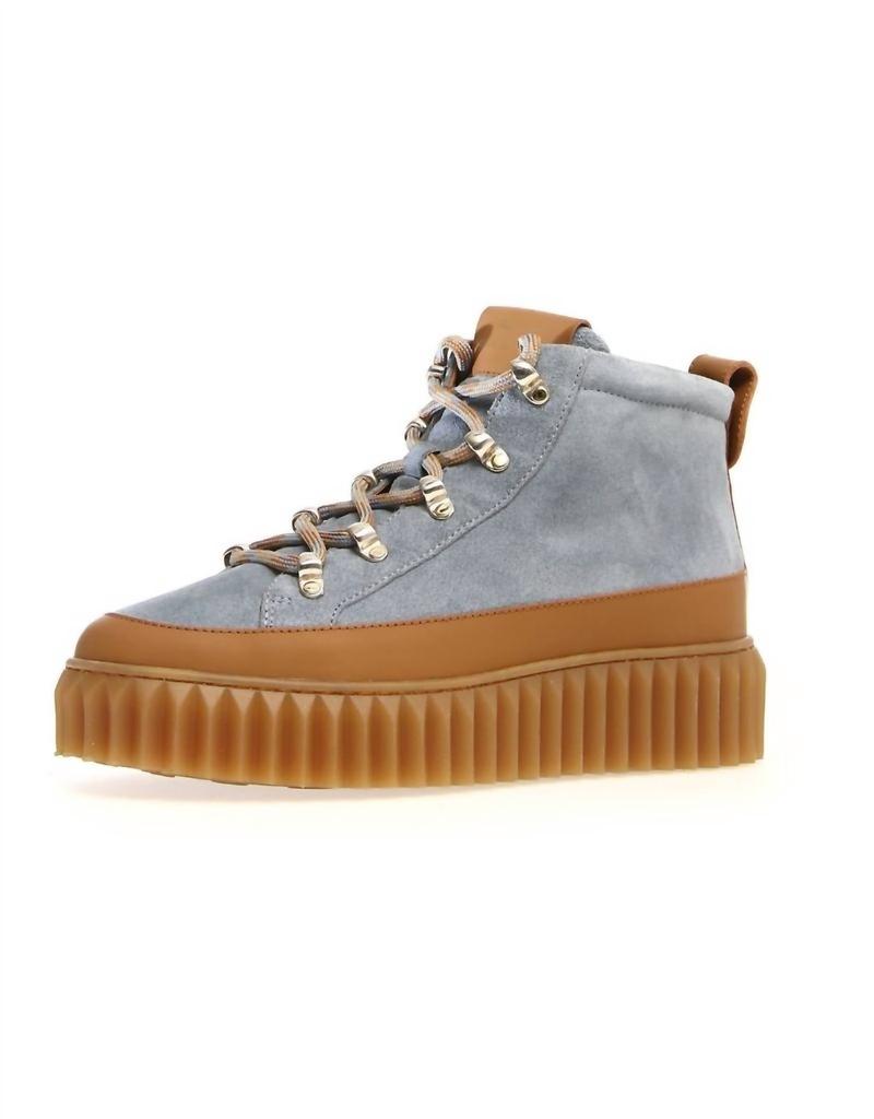 VOILE BLANCHE Women's Helia Gummed Calf Suede In Cognac Grey