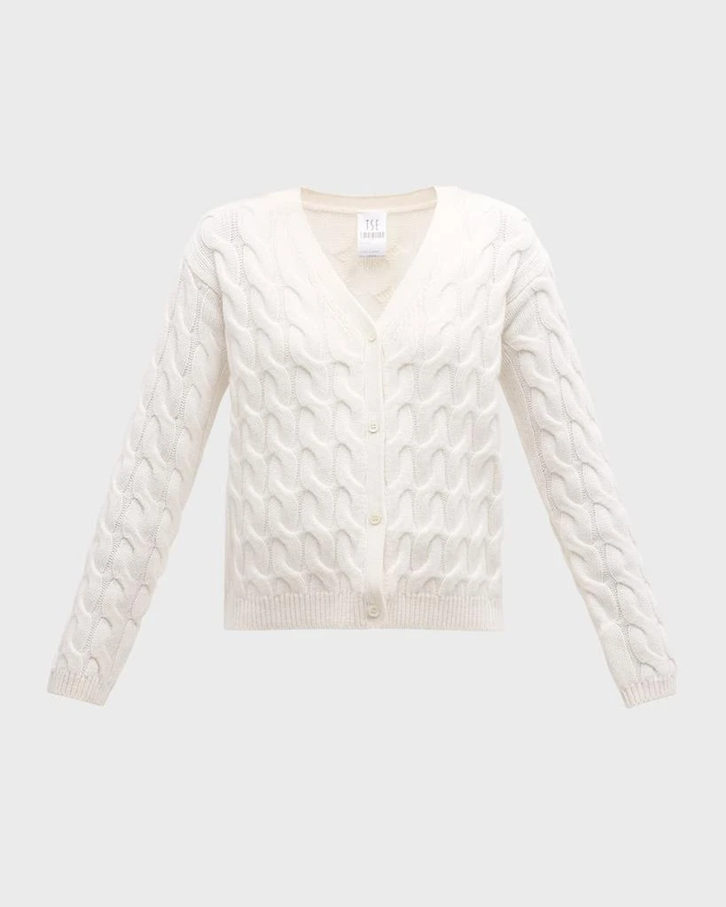 TSE Cashmere Cashmere Cable-Knit Cardigan 1