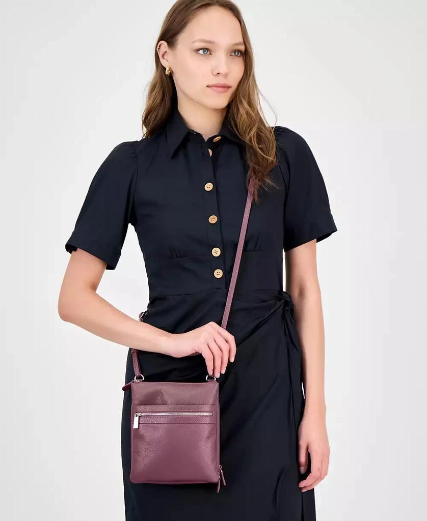 Giani Bernini Triple-Zip Pebble Leather Dasher Crossbody, Created for Macy's 2