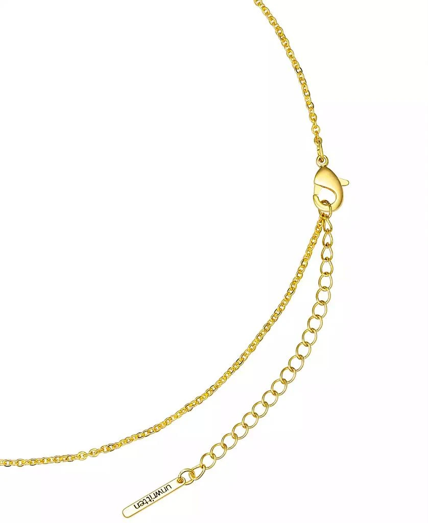 Unwritten Cubic Zirconia Bow Layered Necklace Set 8