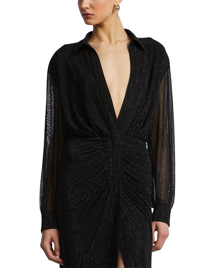 BCBG Embellished Shirt Gown 3