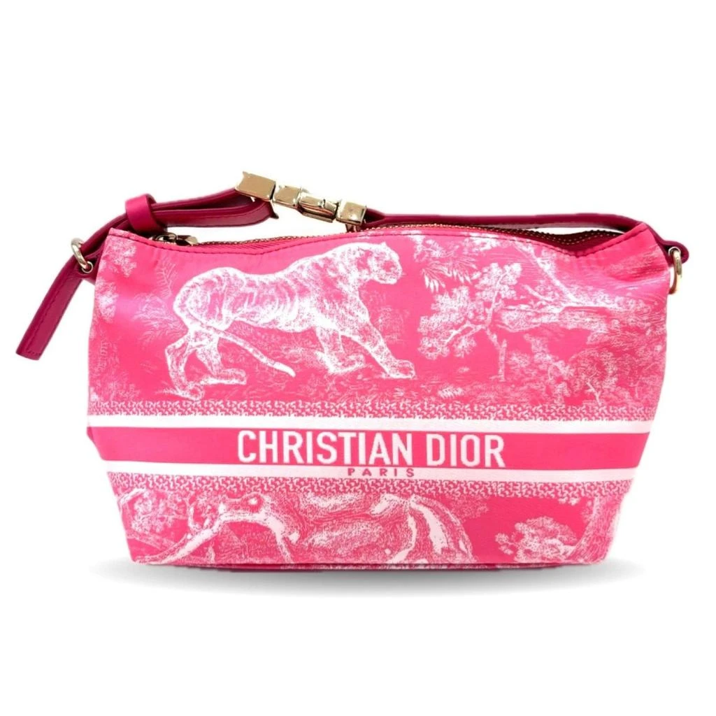 Dior Nylon Leather Pouch (Pre-Owned)