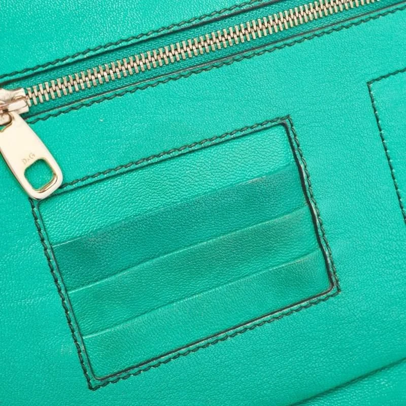 Dolce & Gabbana D&G Green Leather Ania Shoulder Bag 5