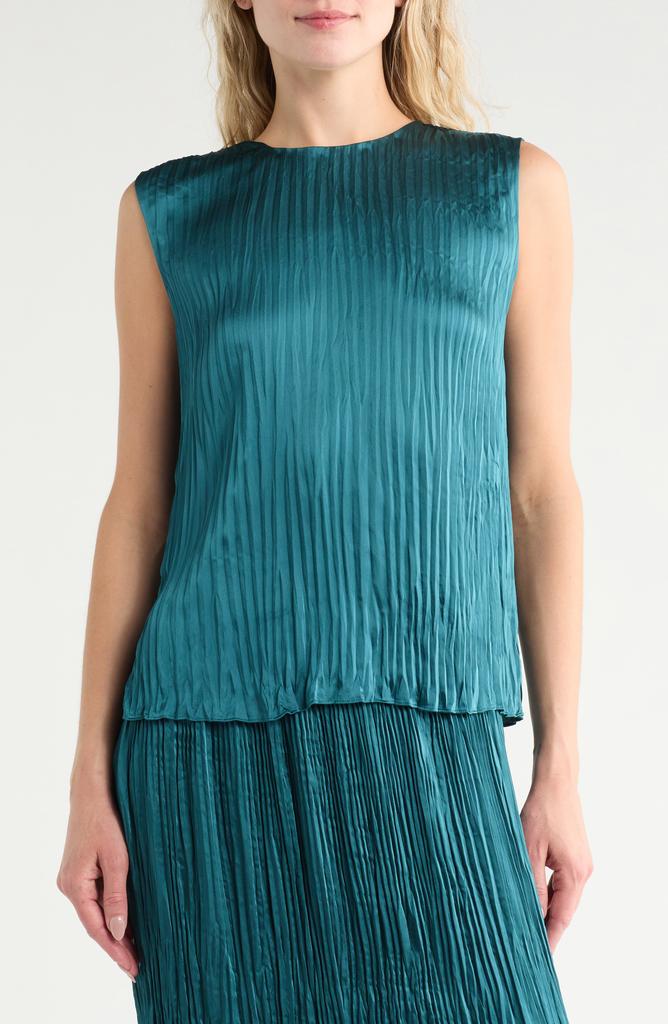 Vince Crushed Satin Shell