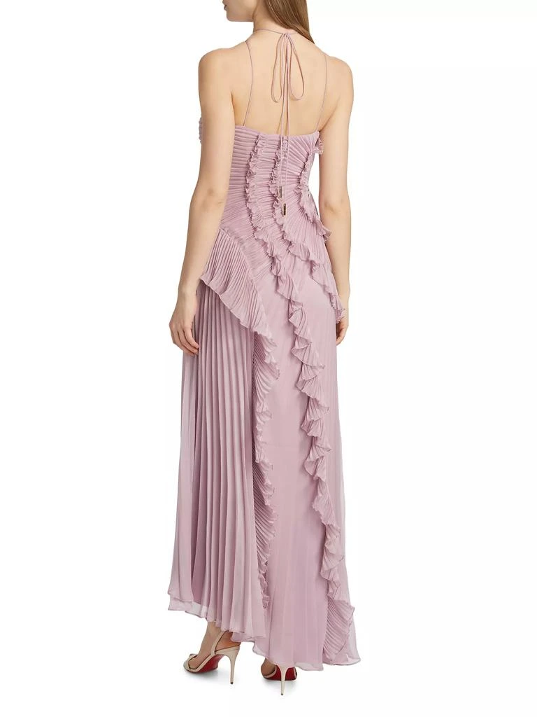 AMUR Lorelie Ruffle Halterneck Gown 5