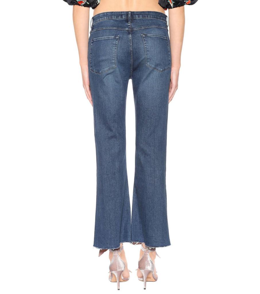 3 X 1 Women's W25 Midway Extreme Cropped Jeans Fringed Edges Denim Pants
