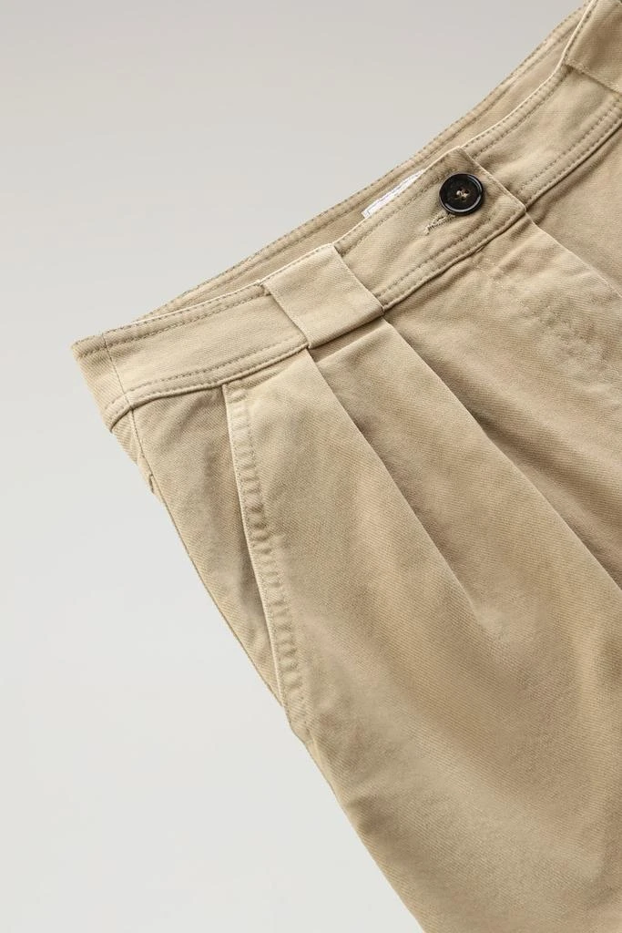 WOOLRICH Cotton Twill Cargo Pants - Women - Beige 6