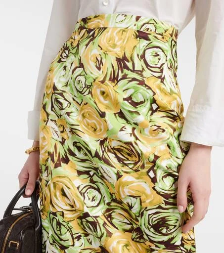 Emilia Wickstead Lorelei floral twill pencil skirt 4