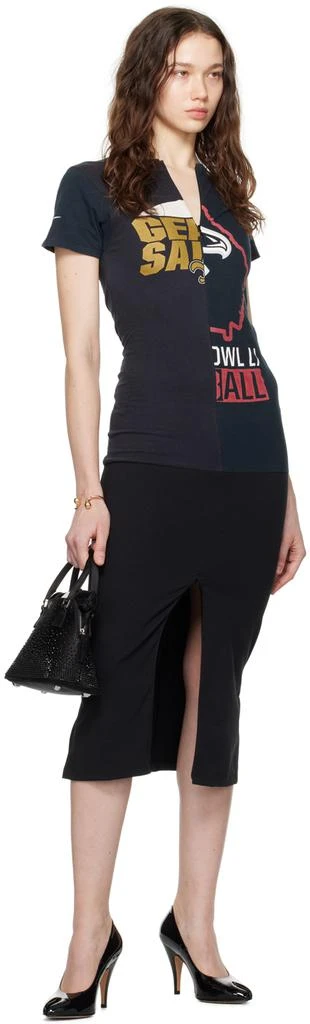 Conner Ives Black Reconstituted Bike Maxi Dress 4