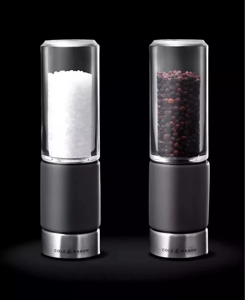 Cole & Mason Regent Concrete Stemless Salt & Pepper Mill Gift Set 13
