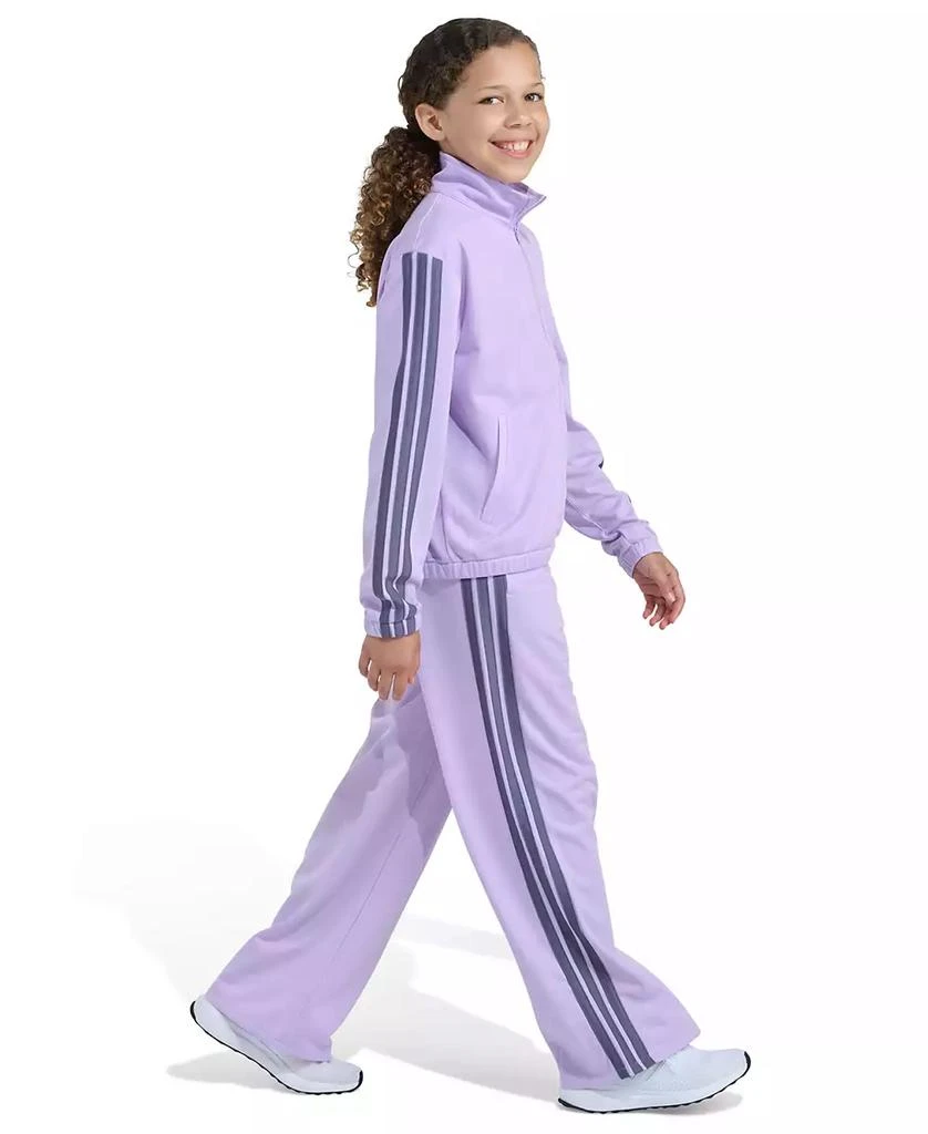 Adidas Big Girls
 8-16 Full-Zip Jacket and Wide Leg Tricot Pants, 2-Piece Set 4