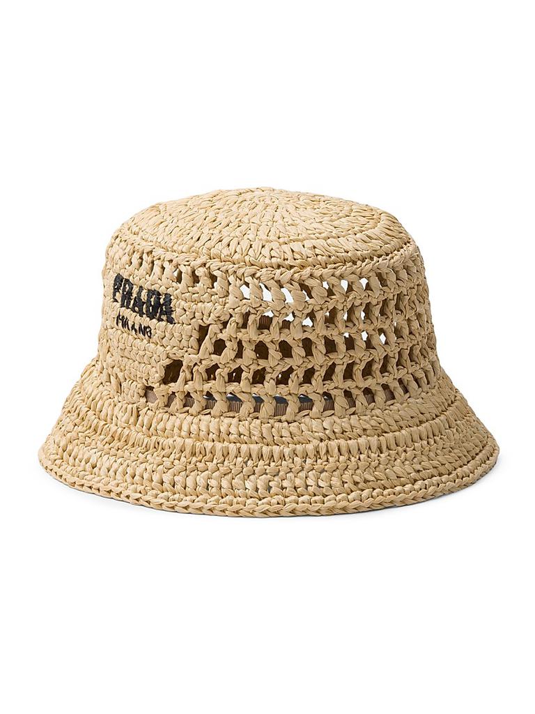 帽子 RAFFIA BUCKET HAT Raffia Packable Bucket Hat